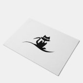 Halloween cat deurmat (Schuin)