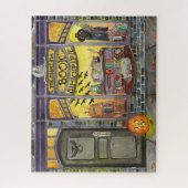 Halloween Cat en Book Shop Legpuzzel (Verticaal)