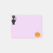 Halloween Cat en Pumpkin Post-it® Notes (Voorkant)