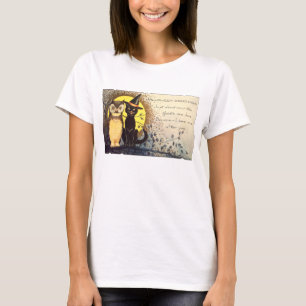 Halloween Cat en Uil Shirten T-shirt