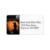 Halloween Cat Etiket (Voorkant)