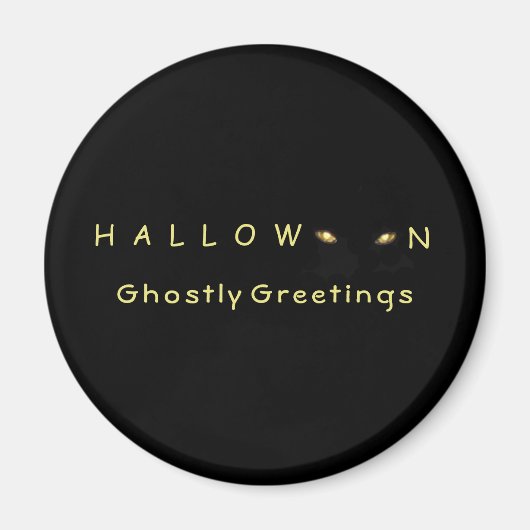 Halloween Cat Eyes Magneet (Voorkant)