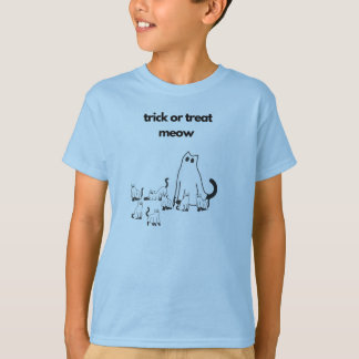 Halloween Cat Family Girl's Boy's T-shirt