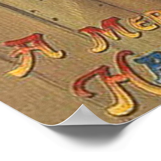 Halloween Cat Fence Poster (Hoek)