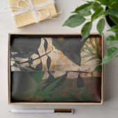 Halloween Cat Floral-ontkoppeling Tissuepapier (Geschenk)