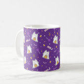 Halloween Cat Ghost Coffee Mok (Voorkant links)