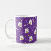 Halloween Cat Ghost Coffee Mug (Gauche)