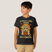 Halloween Cat Ghost Graphic - Fresh Start 2026  T-shirt (Voorkant volledig)