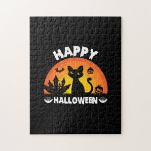 Halloween Cat Happy Halloween Birthday Legpuzzel