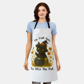 Halloween Cat - Ik ben hier om de pot te roeren Schort (Gedragen)