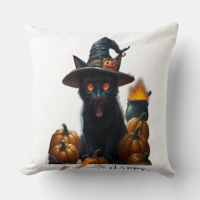 Halloween Cat  Kussen (Voorkant)