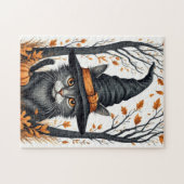 Halloween Cat Legpuzzel (Horizontaal)