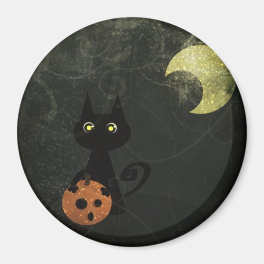 Halloween Cat Magneet (Voorkant)