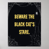Halloween Cat Modern Poster (Voorkant)