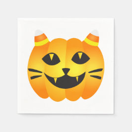 Halloween Cat-o''-Lantern Servet