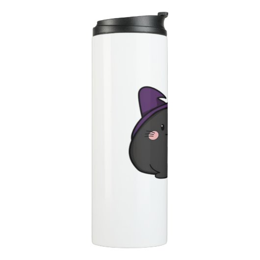 Halloween Cat Oversized T-shirt Thermosbeker (Gedraaid links)