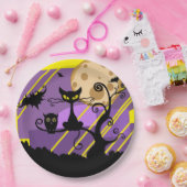 Halloween Cat & Owl Paper Bord (Feest)