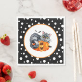 Halloween Cat Paper Napkins Servet (Insitu)