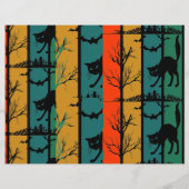 Halloween Cat Party-scrapbook Flyer (Achterkant)