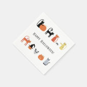 Halloween Cat Party Servet (Hoek)