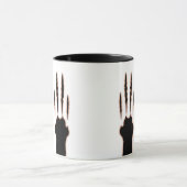 Halloween Cat Paw Claw Marks Kat krassen Mok (Midden)