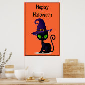 Halloween Cat Poster (Keuken)