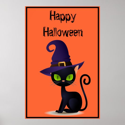 Halloween Cat Poster (Voorkant)