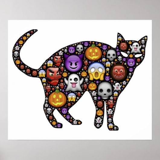 HALLOWEEN CAT POSTER (Voorkant)