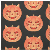 Halloween Cat Pumpkin Stof (Swatch)
