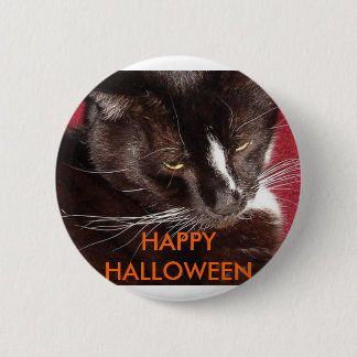 HALLOWEEN CAT RONDE BUTTON 5,7 CM