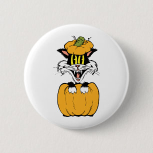 Halloween Cat Ronde Button 5,7 Cm