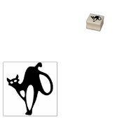 Halloween Cat Rubberstempel (Gestempeld)