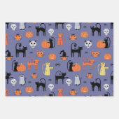 Halloween Cat Spooky Assorted Inpakpapier Vel (Voorkant 2)