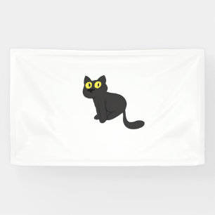 Halloween Cat Spooky en stijlvolle Feline-geïnspir Spandoek