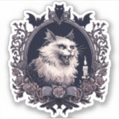 Halloween Cat Sticker (Voorkant)