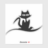 Halloween cat sticker (Vel)