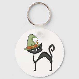 Halloween Cat T-shirts en cadeautjes Sleutelhanger