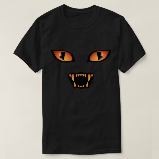 Halloween Cat T-shirts Halloween Black Cat Shirten (Design voorkant)