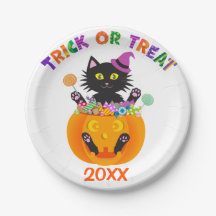 Halloween Cat Trick or treat
