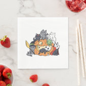 Halloween Cats Kittens Servet (Insitu)