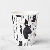 Halloween Cats Papieren Bekers (Links)