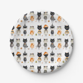 Halloween Cats Party Paper Bord