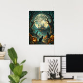 Halloween Cats Poster (Thuiskantoor)