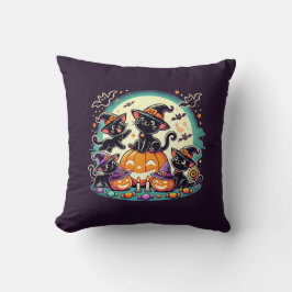 Halloween Cats T-shirt Kussen