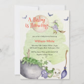 Halloween Cauldron Baby is Brouwen Douche Kaart (Voorkant)