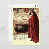  Halloween Cauldron Magic Briefkaart (Voorkant / Achterkant)