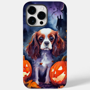 Halloween Cavalier King Charles Spaniel Pompoenen Case-Mate iPhone 14 Pro Max Hoesje