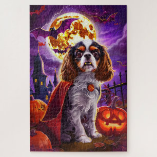 Halloween Cavalier King Vampire Pumpkins eng Legpuzzel