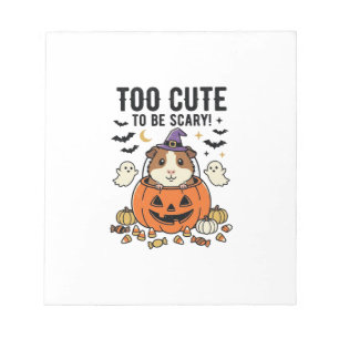 Halloween Cavia Te Schattig Om Schrikbarend Te Zij Notitieblok