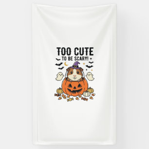 Halloween Cavia Te Schattig Om Schrikbarend Te Zij Spandoek